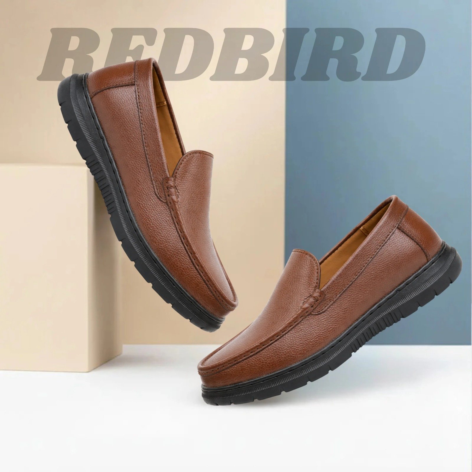 99898.jpg Genuine Leather Lightweight chocolate color Loafer (CL-004) - Image 1