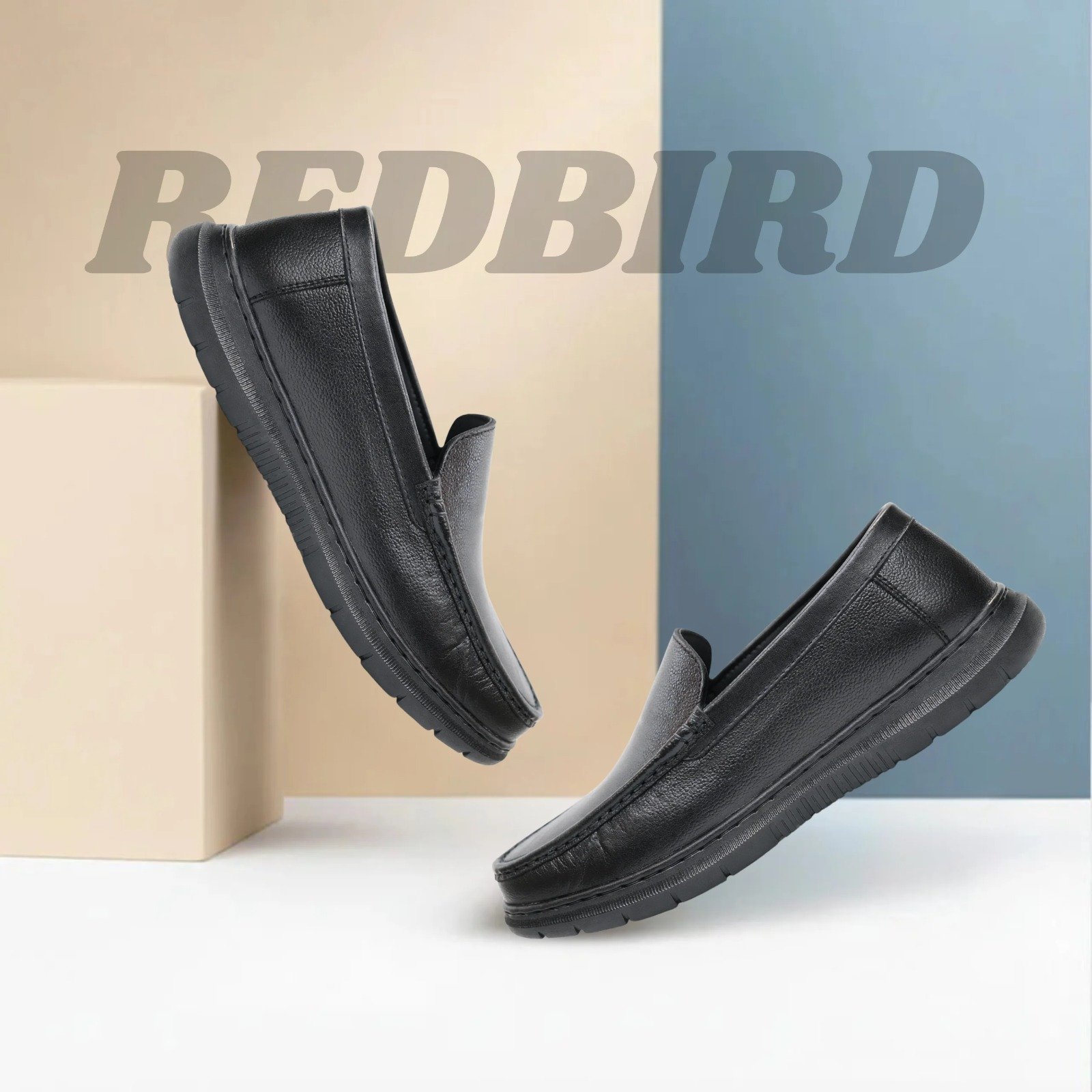 99900.jpg Genuine Leather Lightweight Black Loafer - Image 1