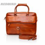 Genuine Leather Office Bag Brown-2