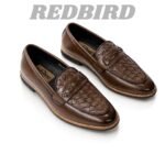 Chocolate Penny Loafer with Handmade Sole