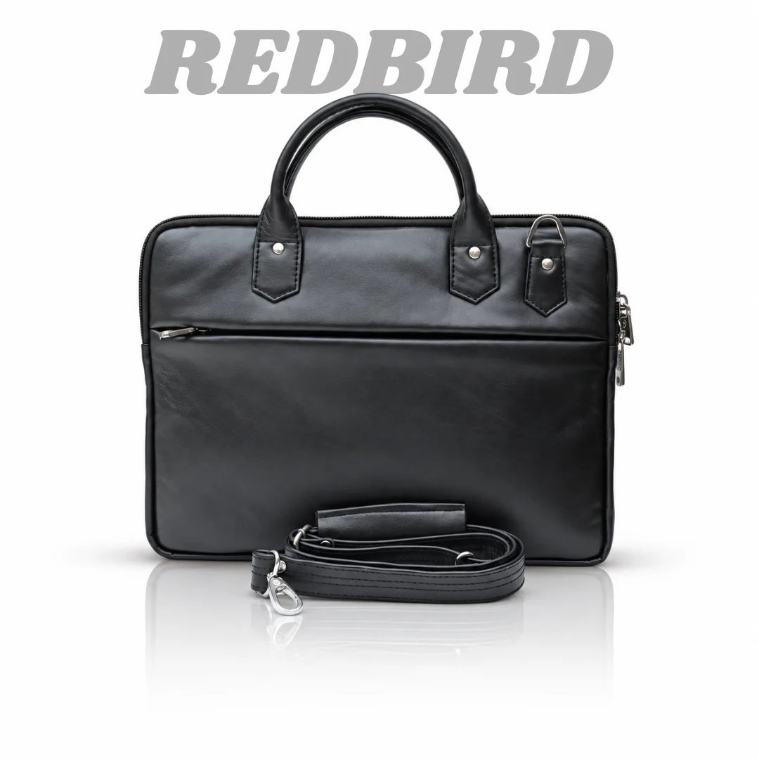 2026/09/189326.jpg Genuine Leather Black Laptop Bag - Image 1