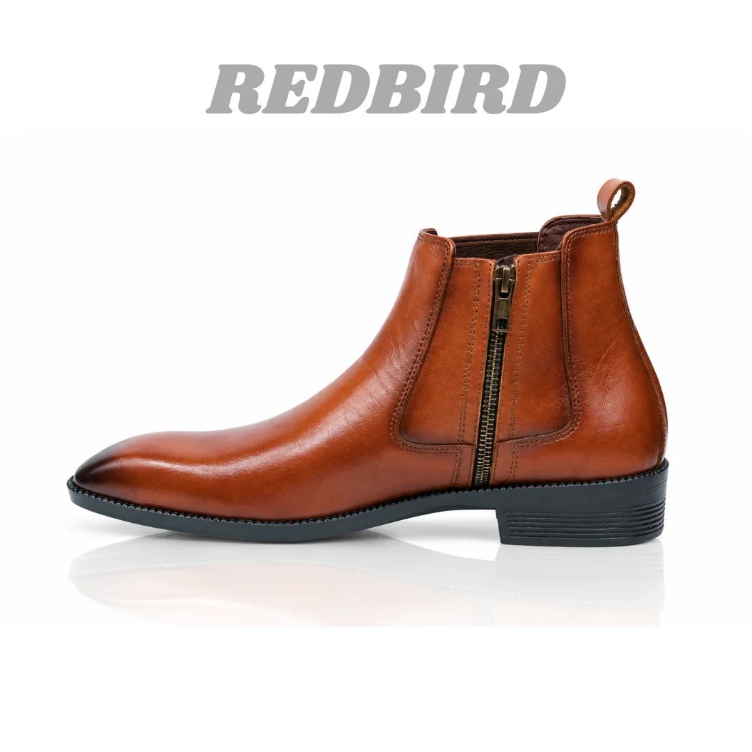 2026/09/193082.jpg Genuine Leather Italian Shaped Chelsea Boot - Image 1