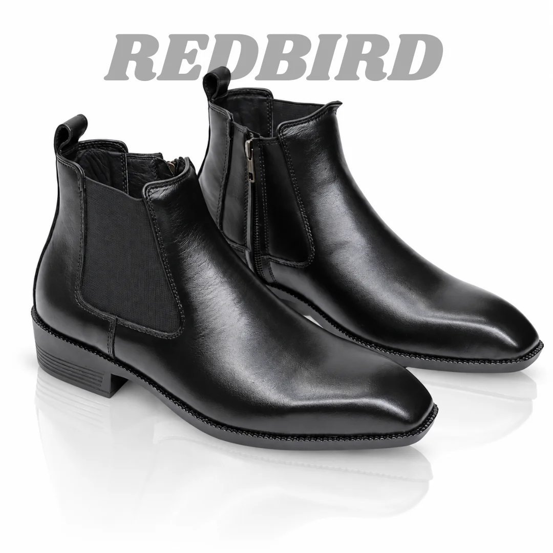 2026/09/193099.jpg Genuine Leather Italian Shaped Chelsea Boot - Image 1