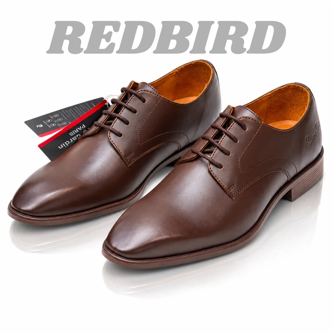 2026/10/199303.jpg Original Export Brown Derby Shoes - Image 1